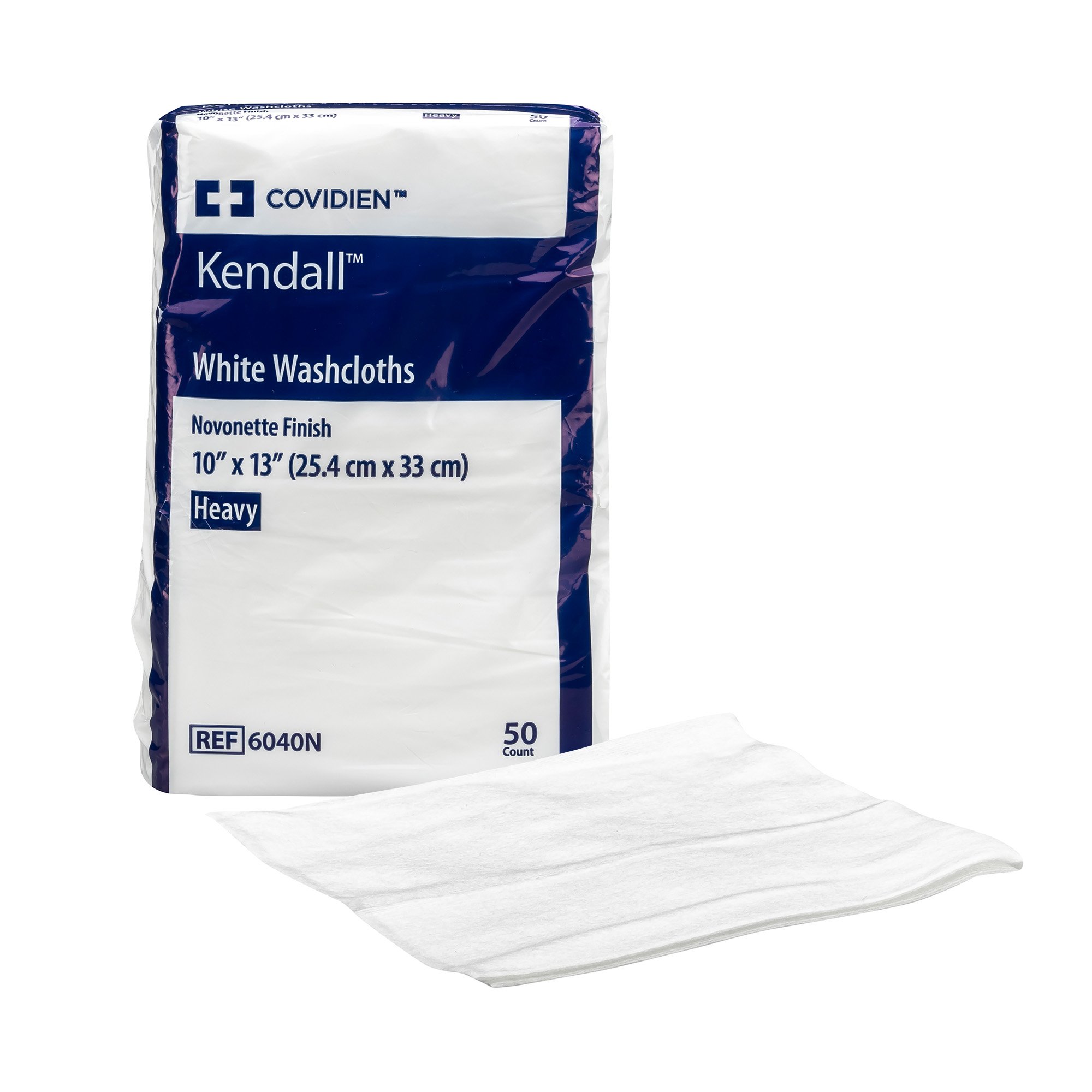 Washcloth Excilon™ 10 X 13 Inch White Disposable .. .  .  
